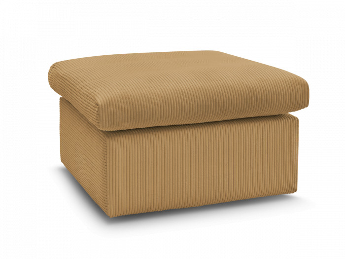 Pouf ENORE tissu velours côtelé