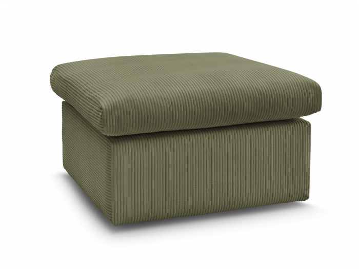 Pouf ENORE tissu velours côtelé