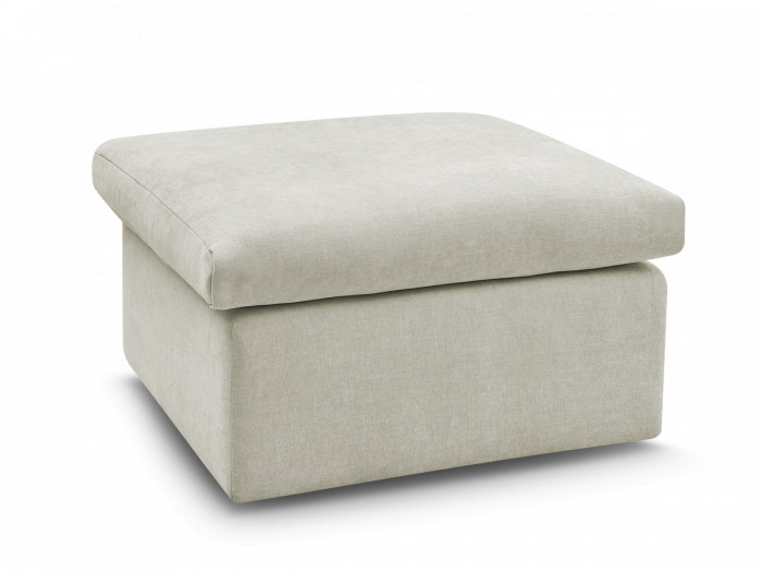 Pouf ENORE tissu lisse