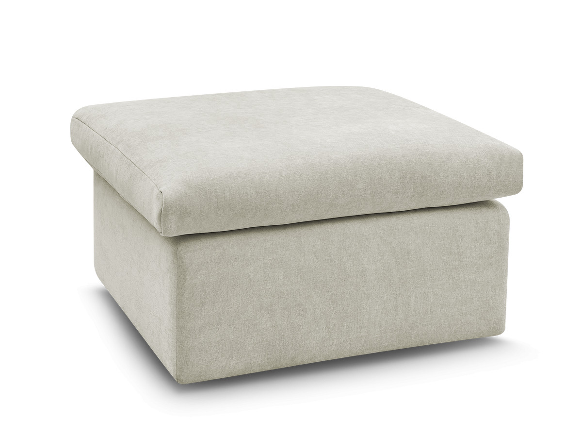 Pouf ENORE tissu lisse