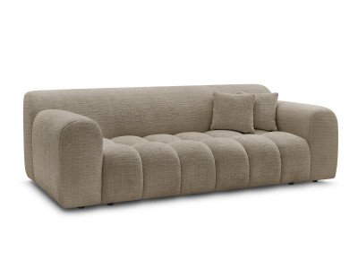 Canapé droit fixe 3 places MELISSE tissu texturé