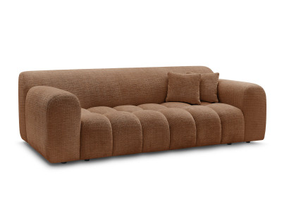 Canapé droit fixe 3 places MELISSE tissu texturé