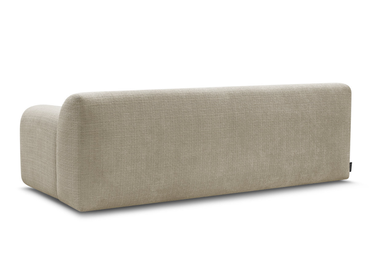 Canapé droit 3 places MELISSE texturé beige — vue 6