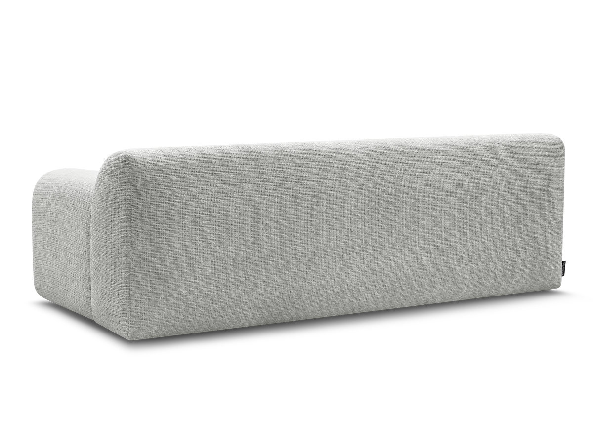 Canapé droit 3 places MELISSE texturé gris clair — vue 6