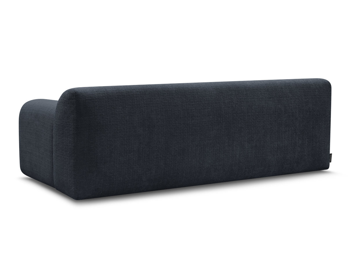 Canapé droit 3 places MELISSE texturé bleu — vue 6