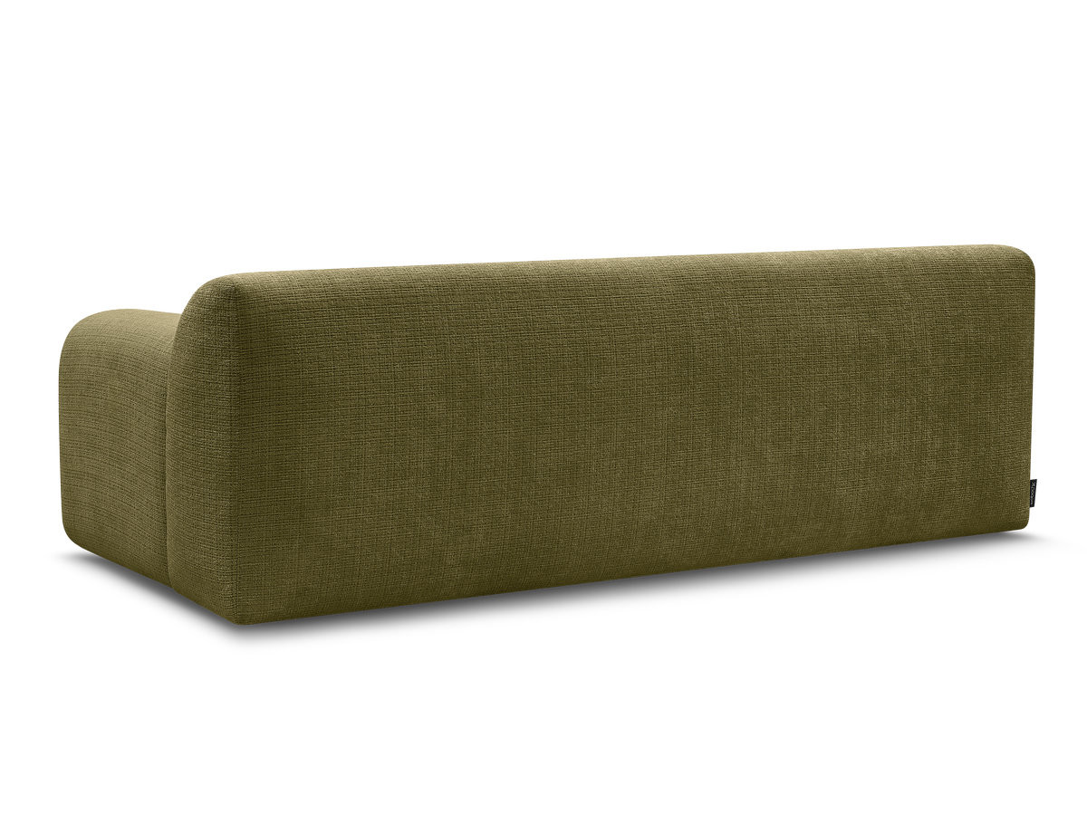 Canapé droit 3 places MELISSE texturé vert — vue 6