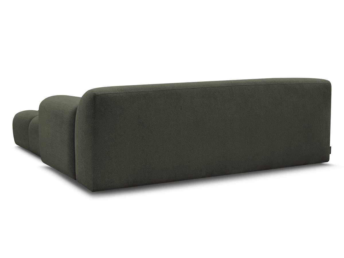 Canapé droit 3 places MELISSE chiné avec pouf vert — vue 6