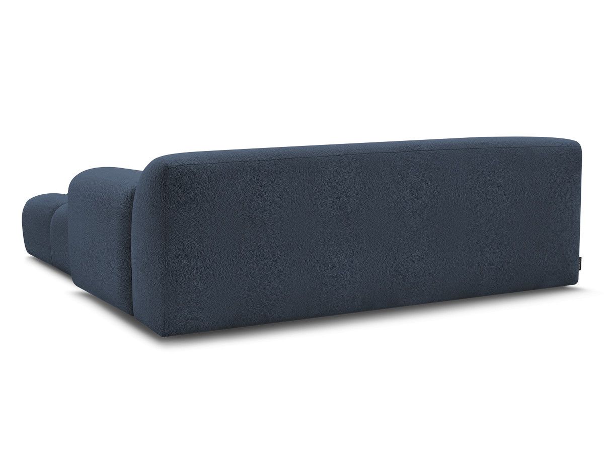 Canapé droit 3 places MELISSE chiné avec pouf bleu — vue 6