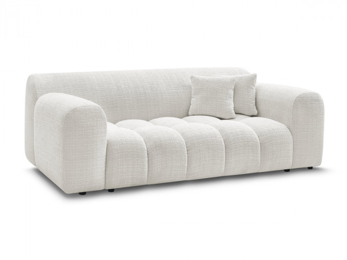 Canapé droit fixe 2 places MELISSE tissu texturé