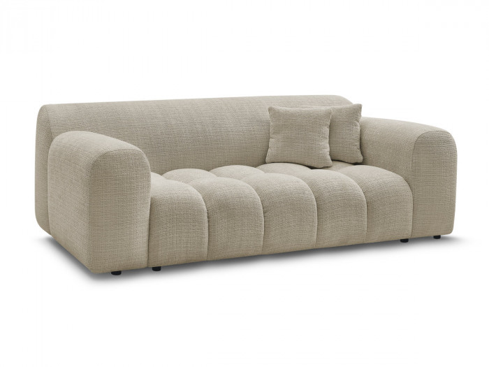 Canapé droit fixe 2 places MELISSE tissu texturé