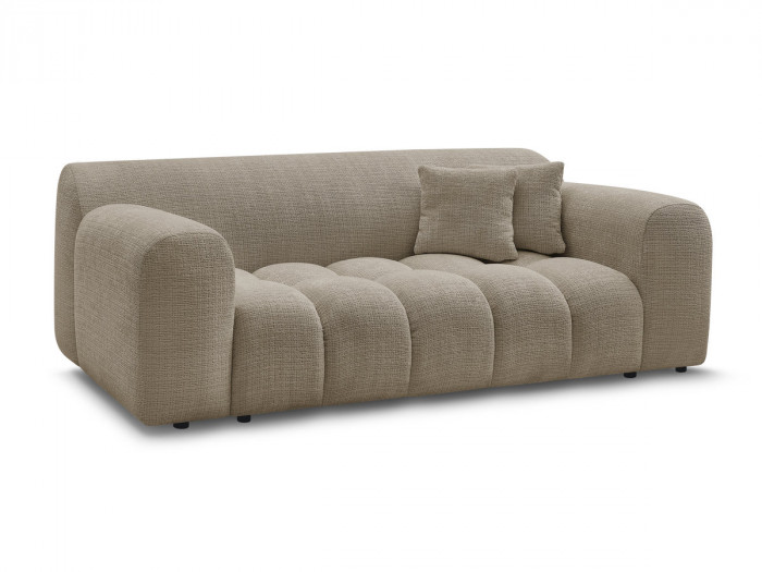 Canapé droit fixe 2 places MELISSE tissu texturé