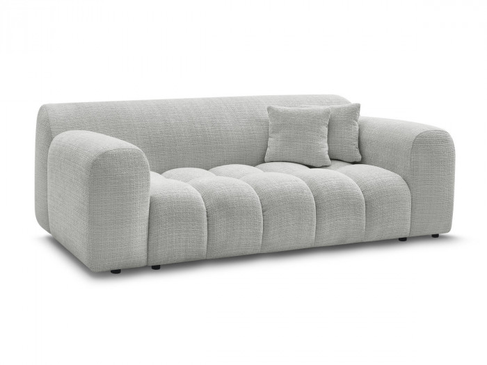 Canapé droit fixe 2 places MELISSE tissu texturé