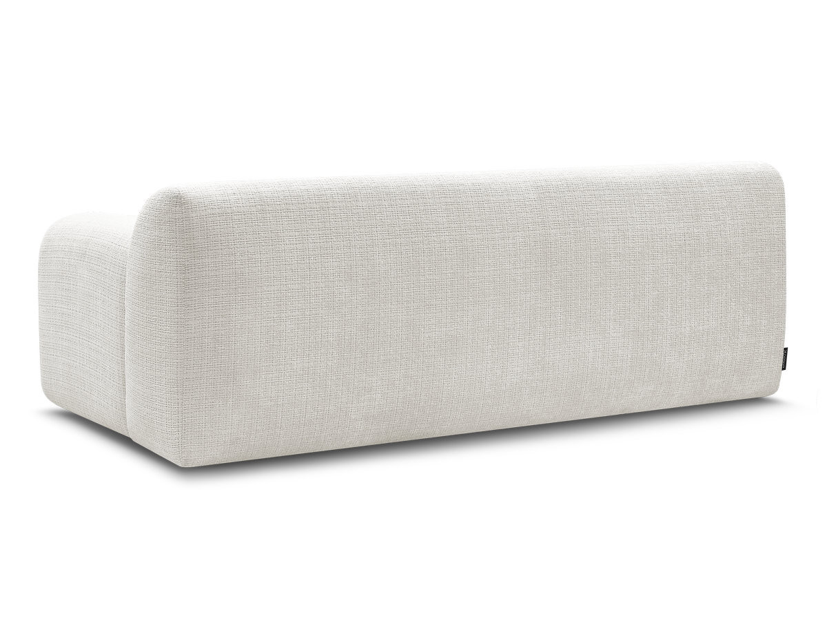 Canapé droit 2 places MELISSE texturé blanc — vue 6