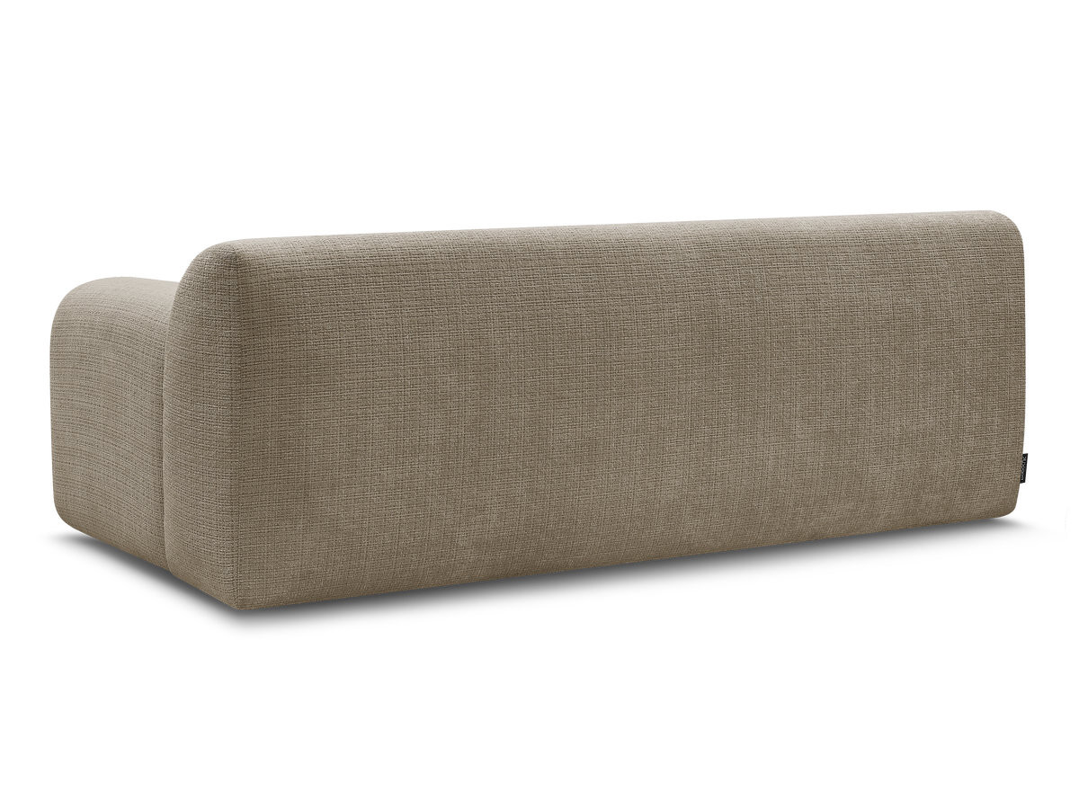 MELISSE 2-zits vaste rechte bank in structuurstof