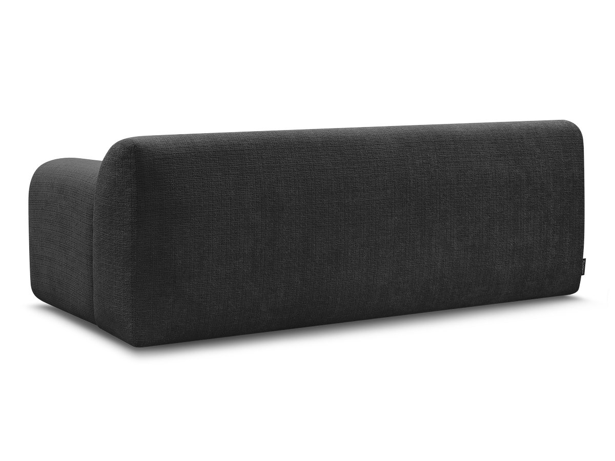 MELISSE 2-zits vaste rechte bank in structuurstof