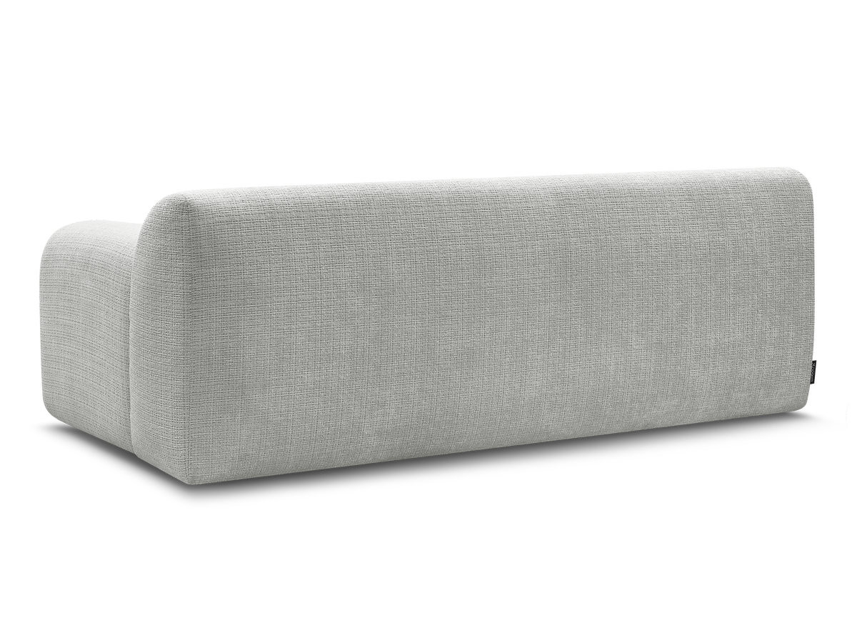 MELISSE 2-zits vaste rechte bank in structuurstof