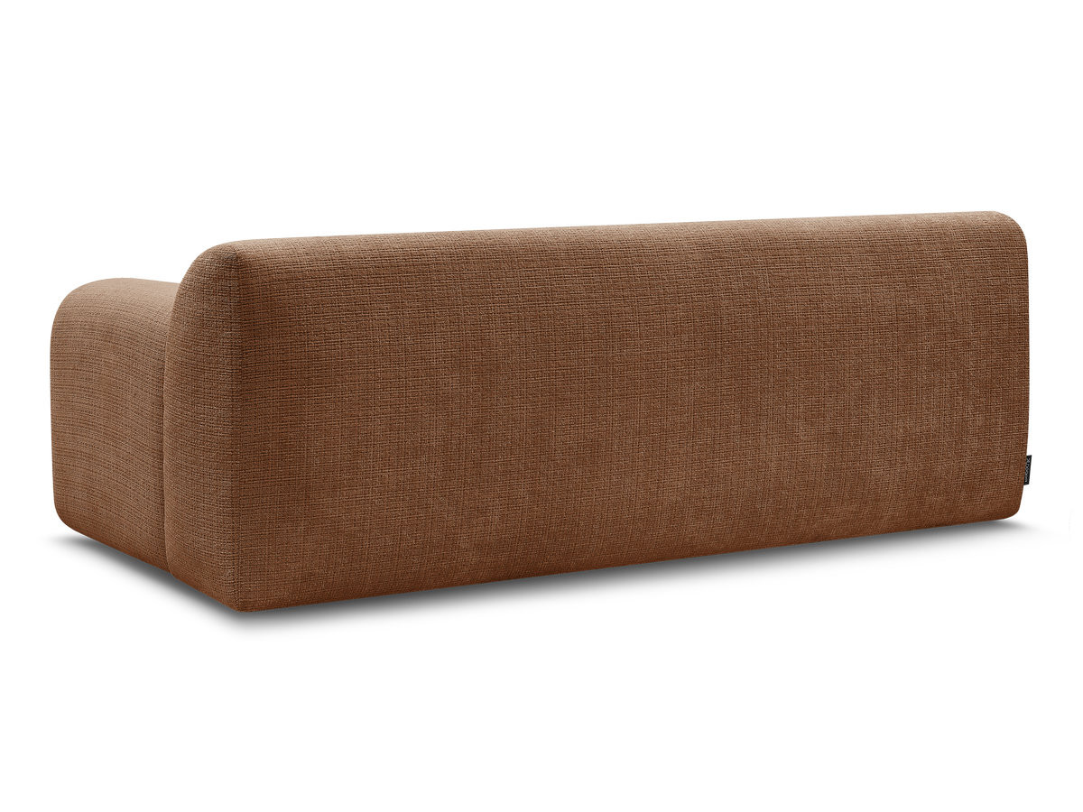 MELISSE 2-zits vaste rechte bank in structuurstof