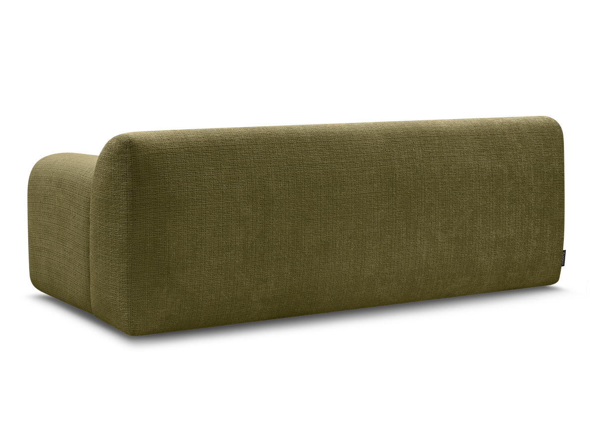 MELISSE 2-zits vaste rechte bank in structuurstof