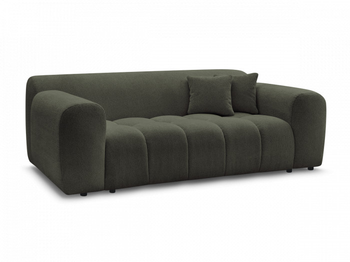 Canapé droit fixe 2 places MELISSE tissu chiné