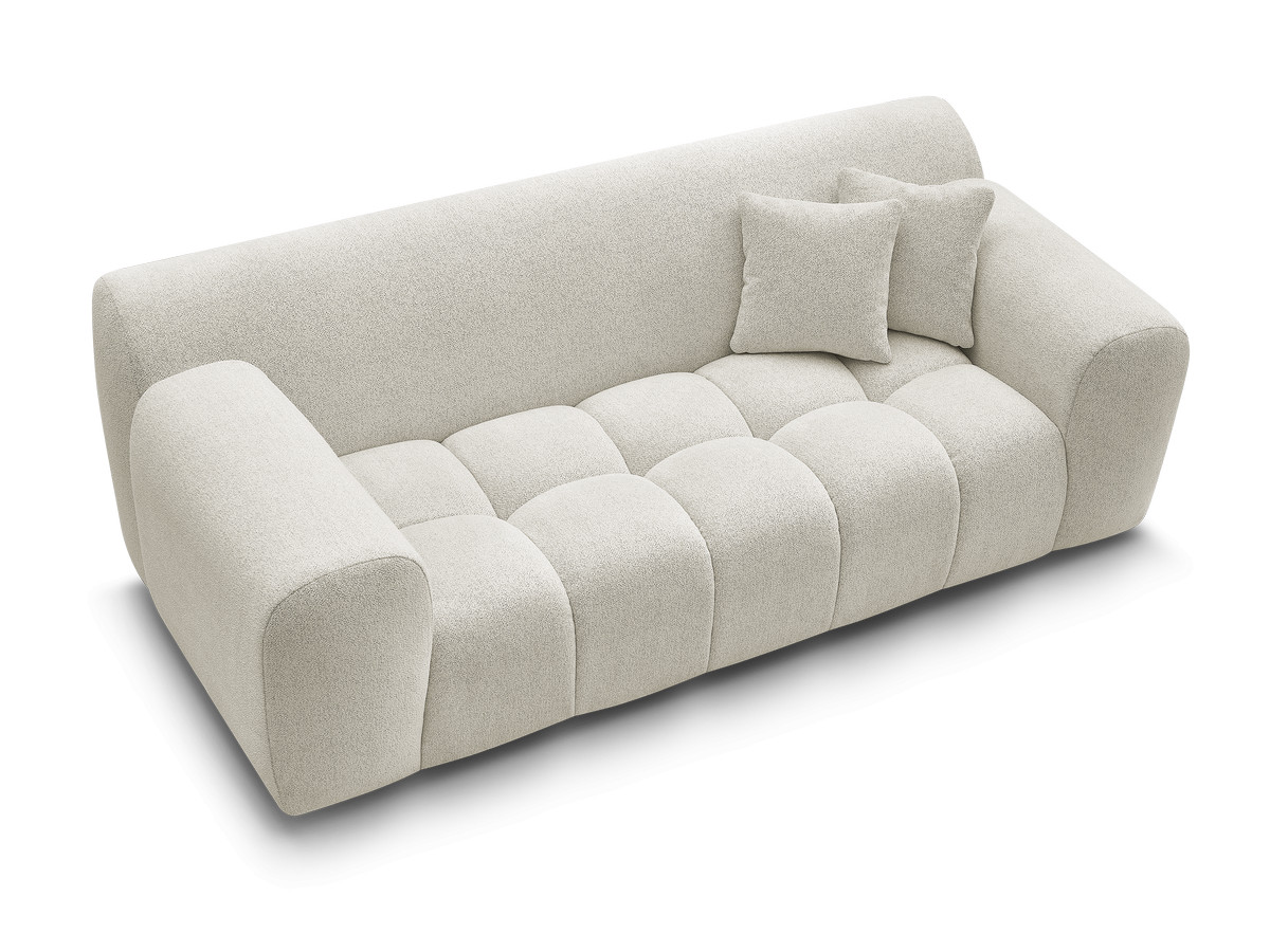 Canapé droit 2 places MELISSE chiné blanc — vue 5