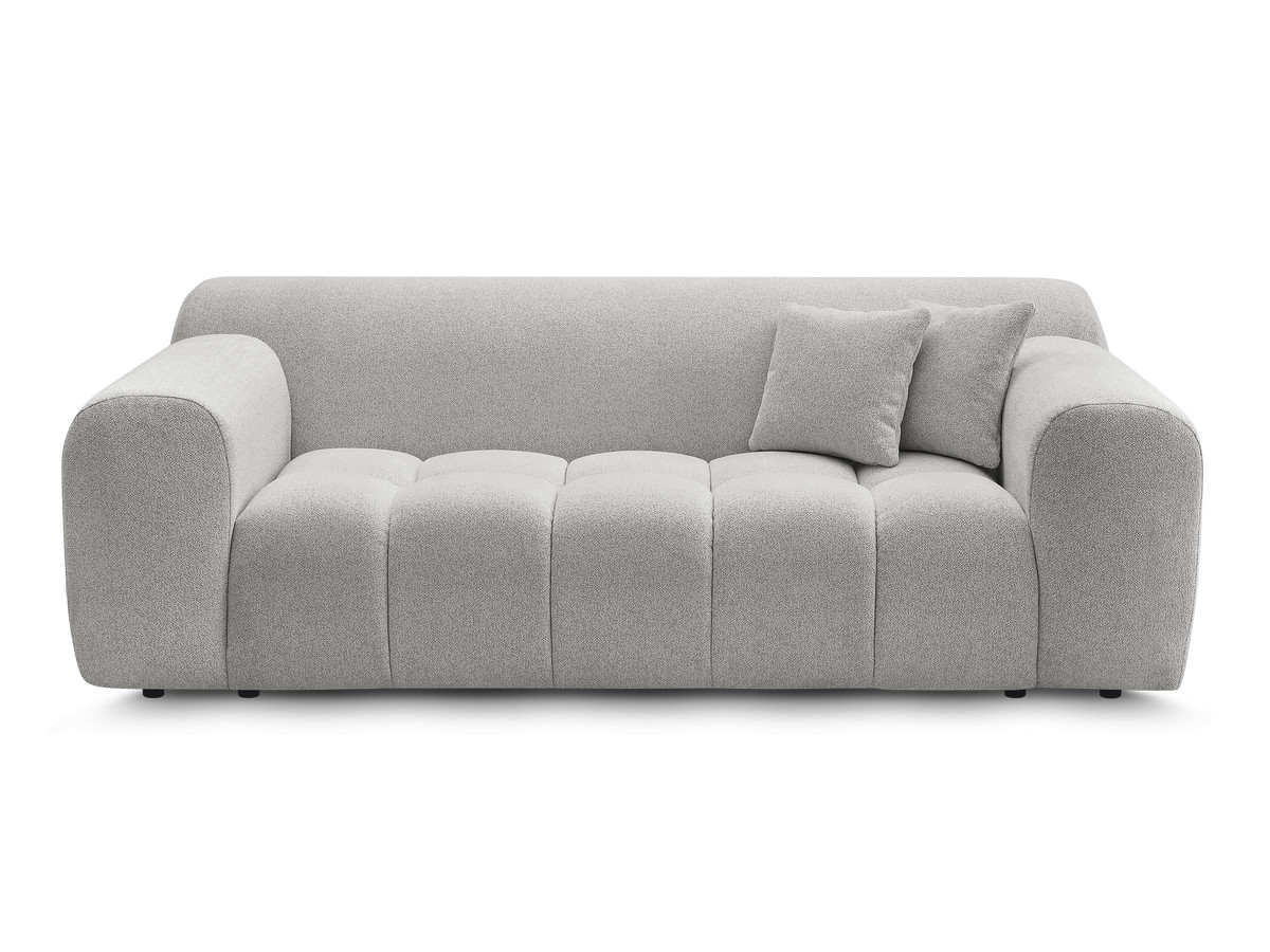 Canapé droit 2 places MELISSE chiné gris clair — vue 4