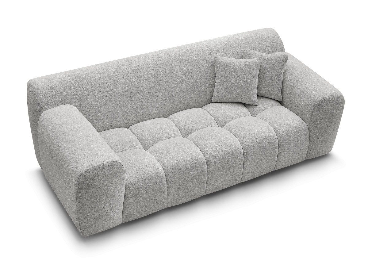 Canapé droit 2 places MELISSE chiné gris clair — vue 5