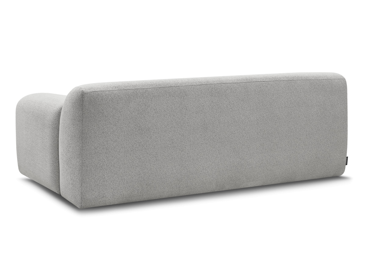 MELISSE 2-zits vaste rechte bank in gemêleerde stof