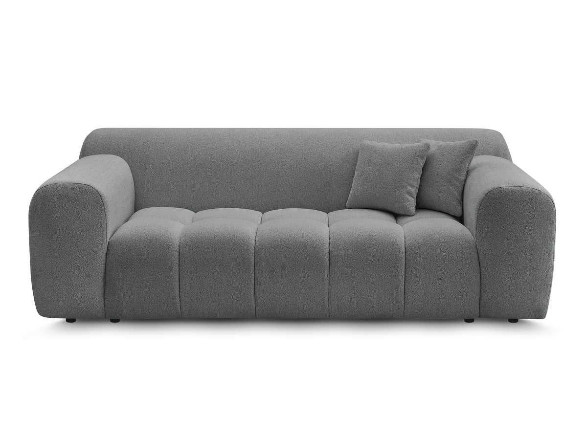 MELISSE 2-zits vaste rechte bank in gemêleerde stof