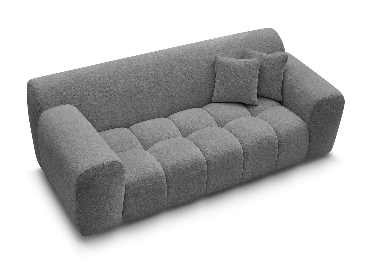 Canapé droit 2 places MELISSE chiné gris foncé — vue 5