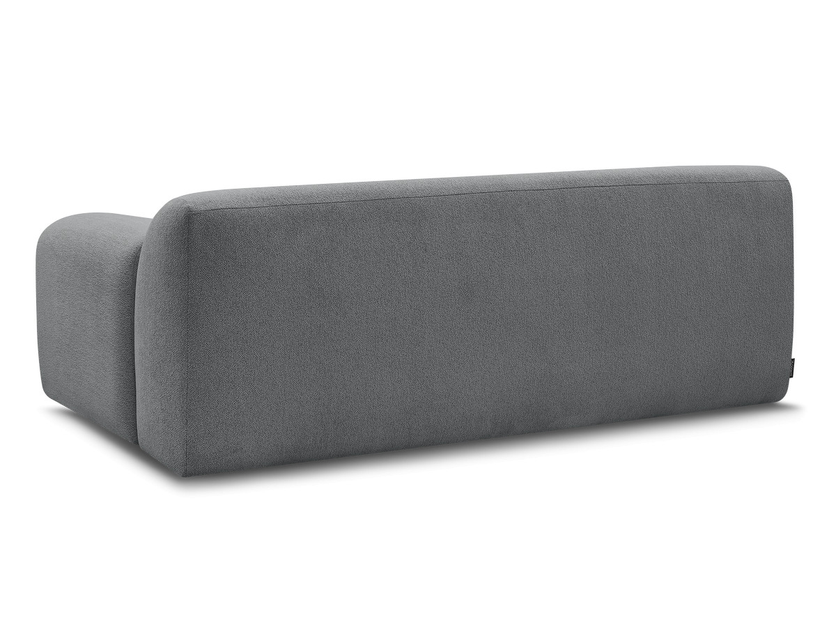 MELISSE 2-zits vaste rechte bank in gemêleerde stof