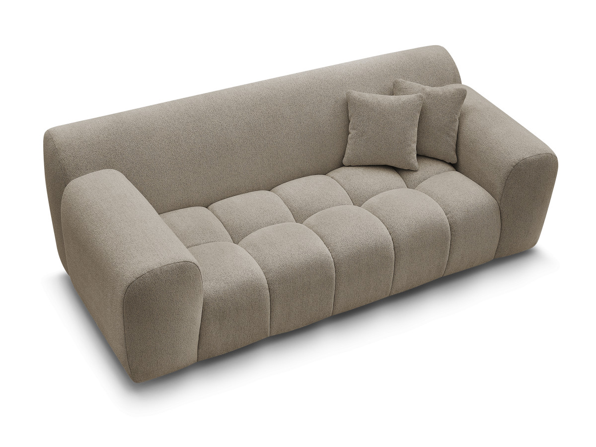 Canapé droit 2 places MELISSE chiné taupe — vue 5