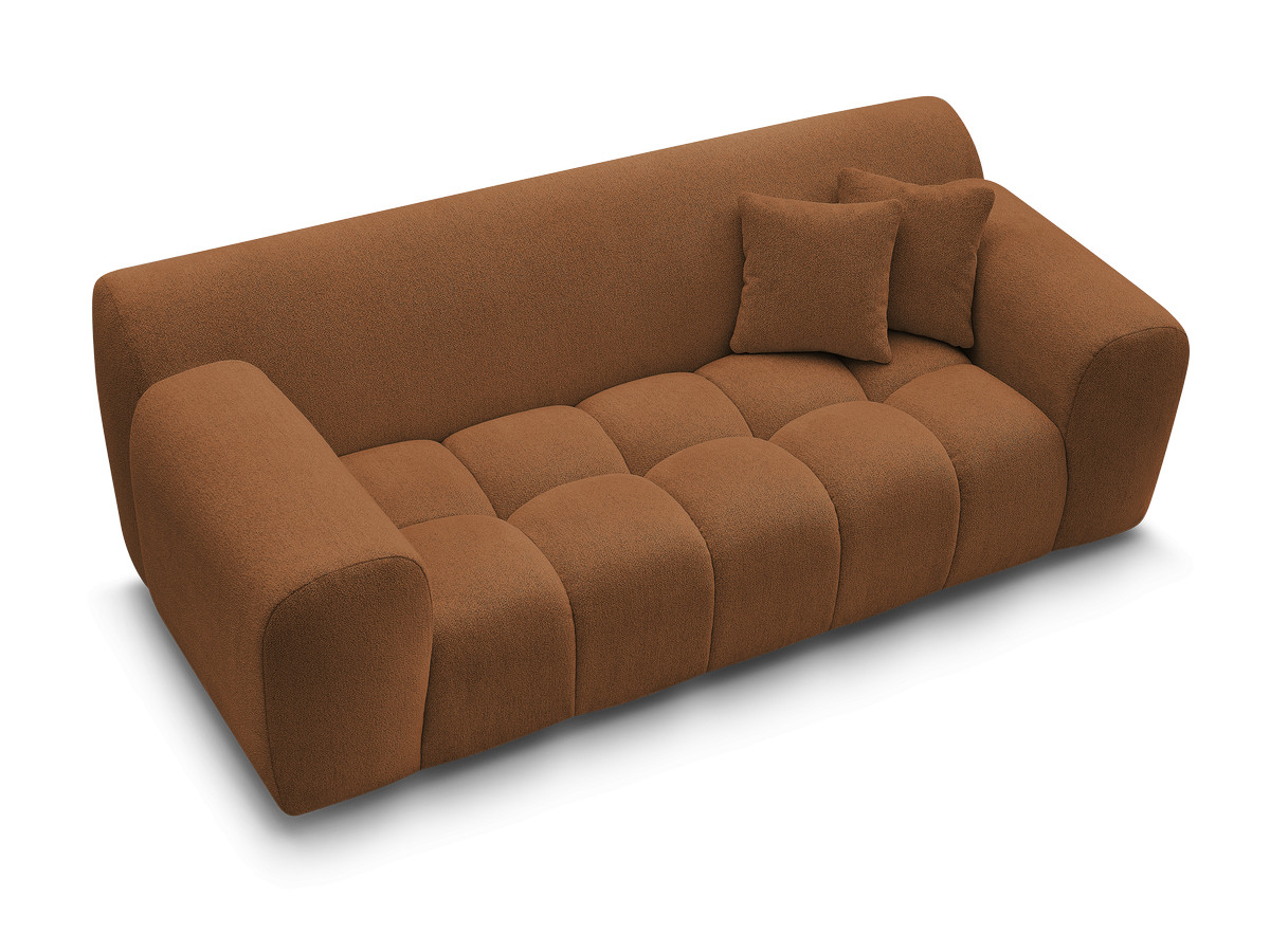 Canapé droit 2 places MELISSE chiné orange — vue 5