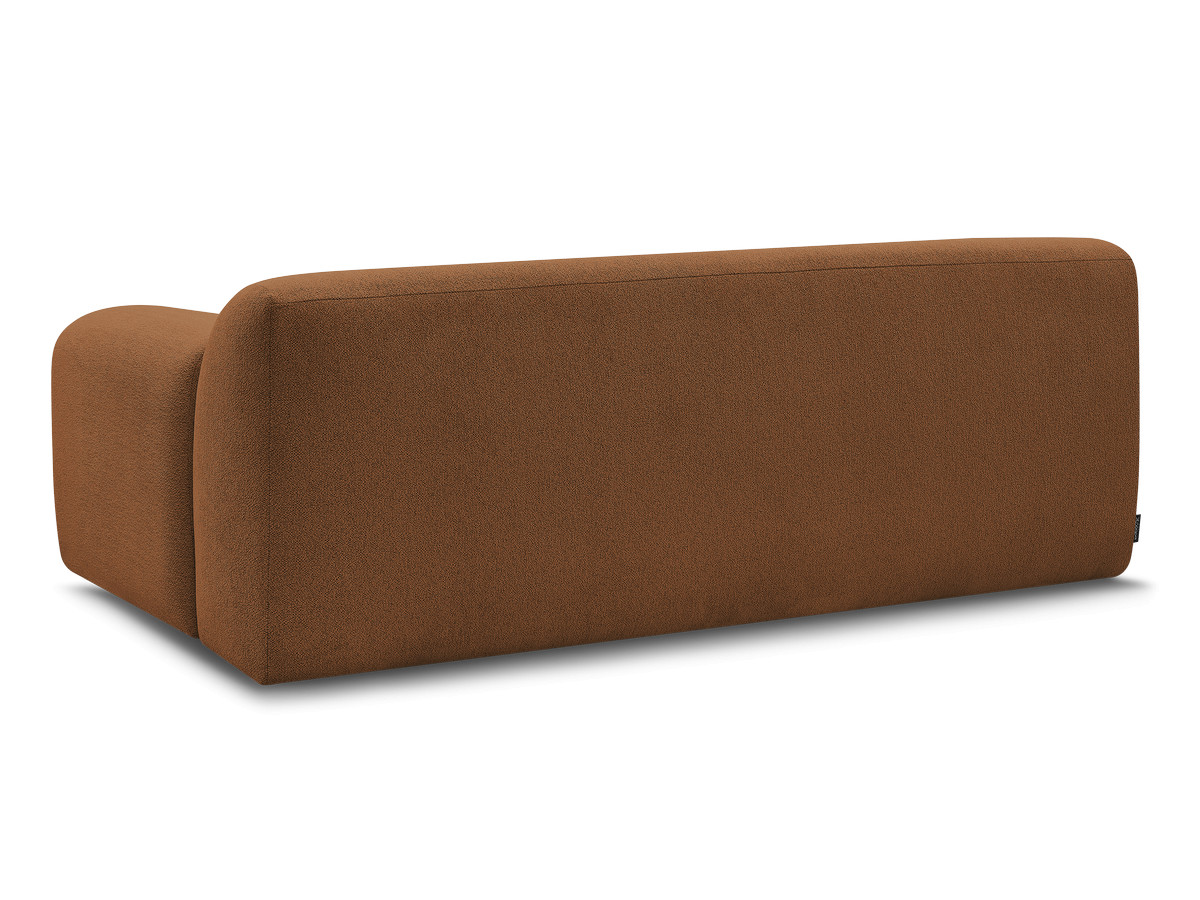 MELISSE 2-zits vaste rechte bank in gemêleerde stof