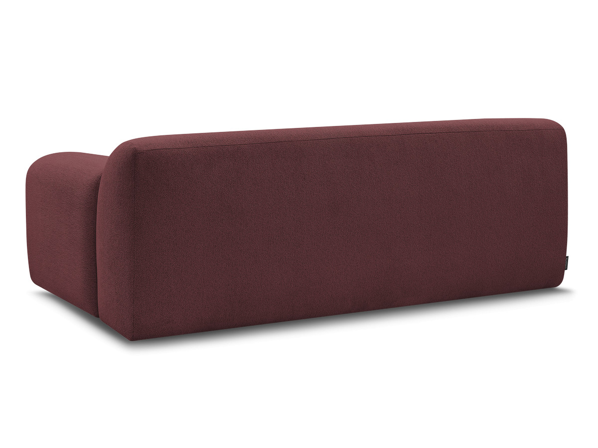 MELISSE 2-zits vaste rechte bank in gemêleerde stof