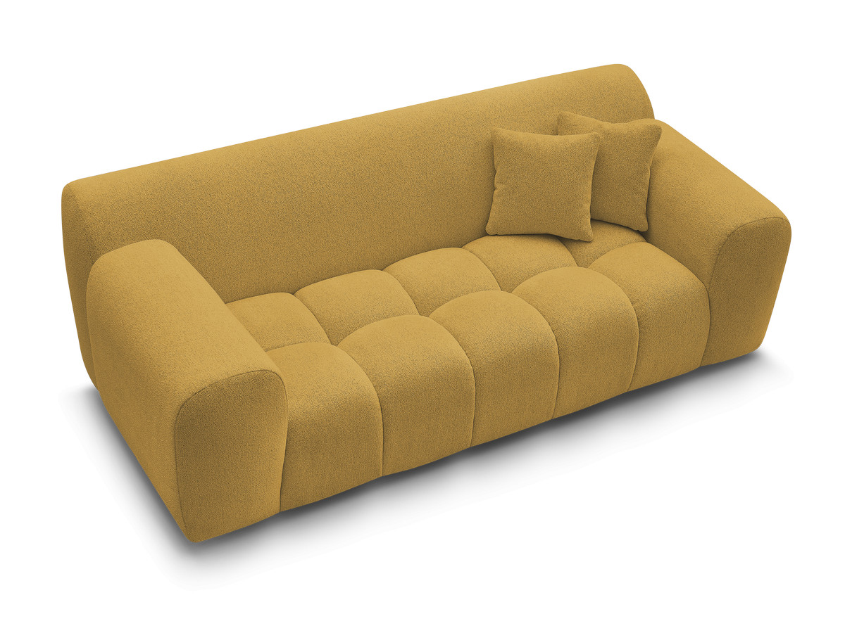 Canapé droit 2 places MELISSE chiné jaune — vue 5