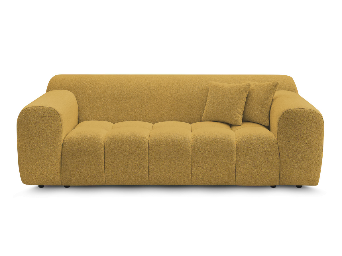 Canapé droit 2 places MELISSE chiné jaune — vue 4