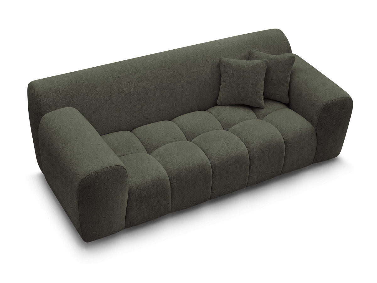 Canapé droit 2 places MELISSE chiné vert — vue 5