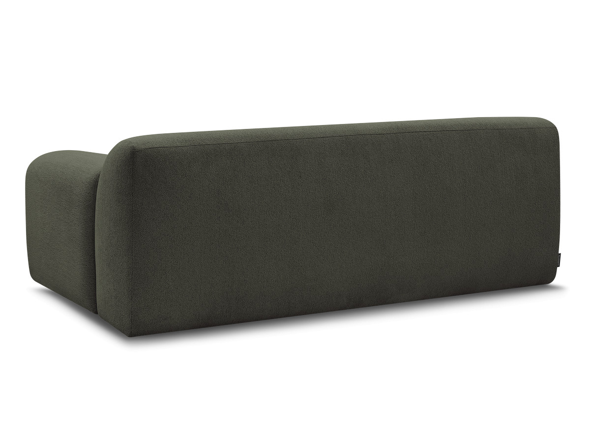 MELISSE 2-zits vaste rechte bank in gemêleerde stof