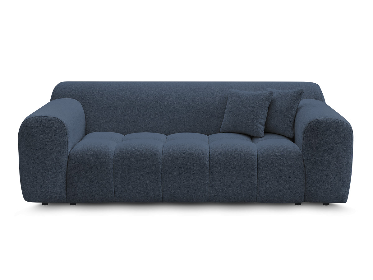 MELISSE 2-zits vaste rechte bank in gemêleerde stof