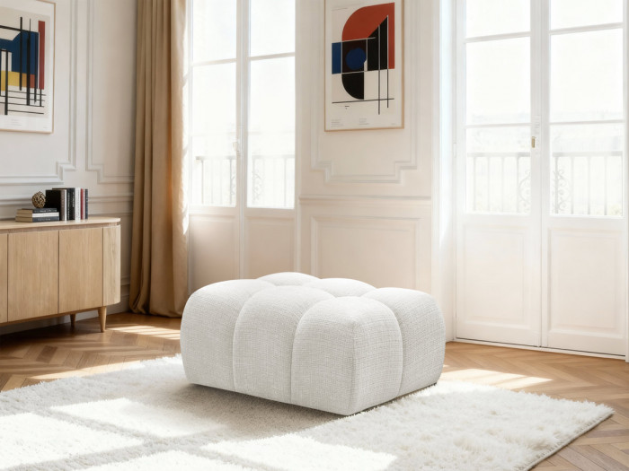 Pouf MELISSE tissu texturé