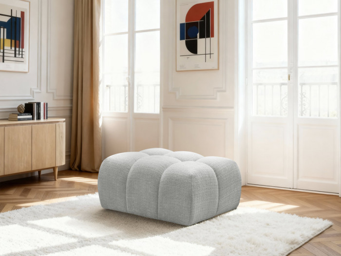 Pouf MELISSE tissu texturé