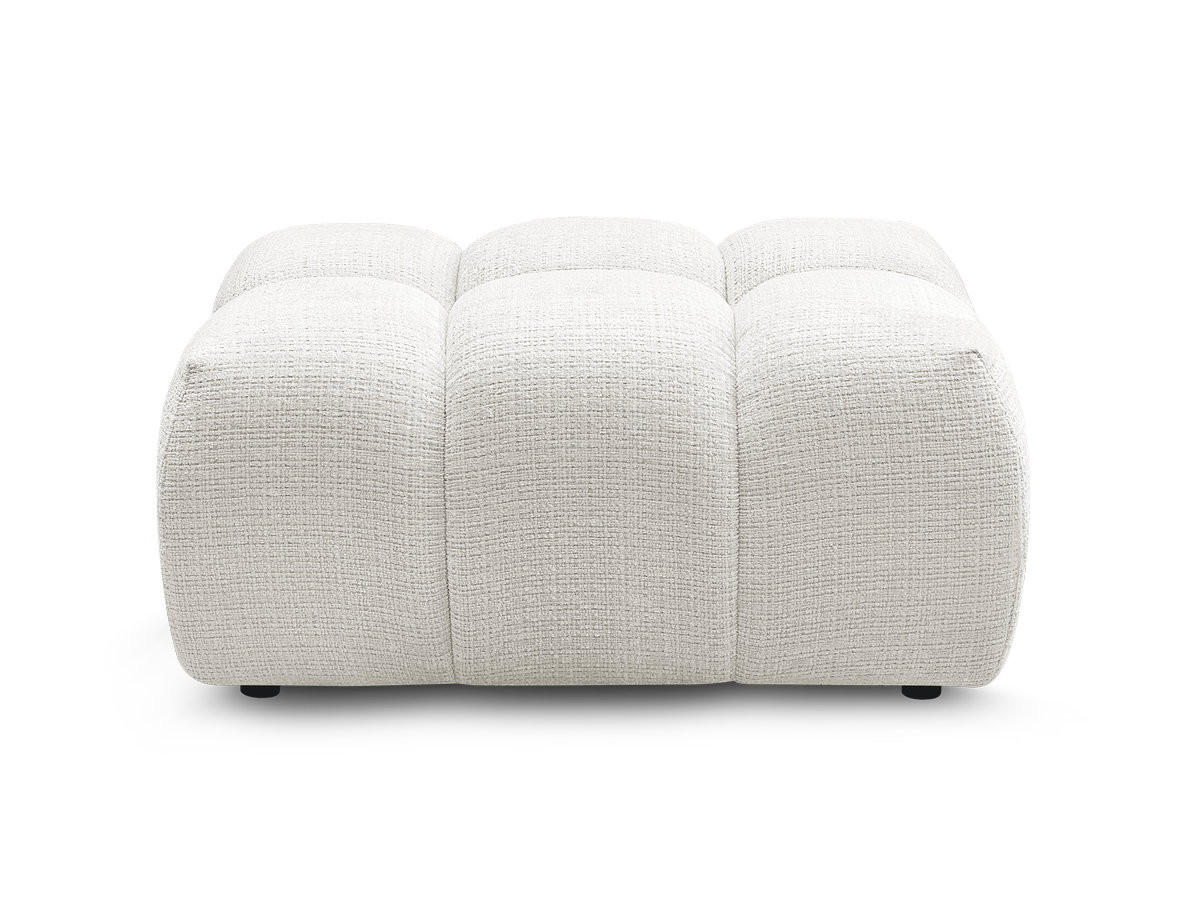 Pouf MELISSE texturé blanc — vue 4