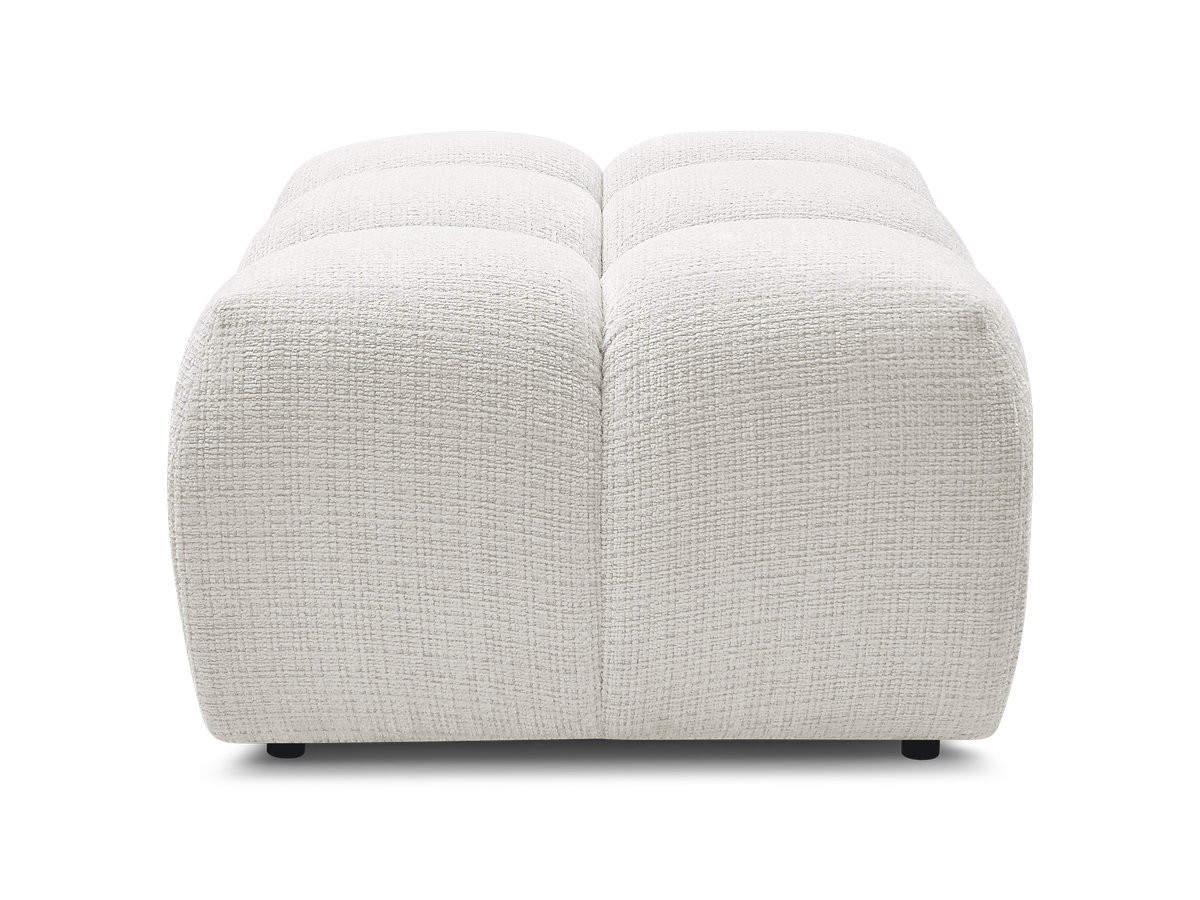 Pouf MELISSE texturé blanc — vue 6