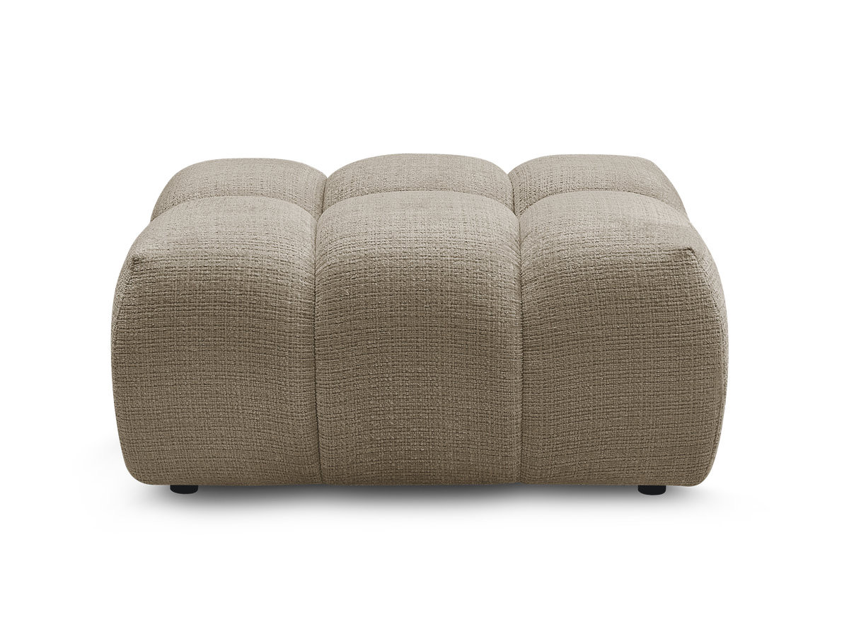 Pouf MELISSE texturé taupe — vue 4