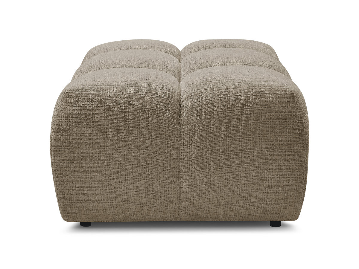 Pouf MELISSE texturé taupe — vue 6
