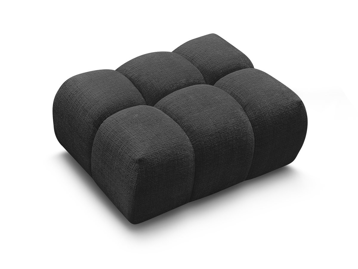 Pouf MELISSE texturé noir — vue 5