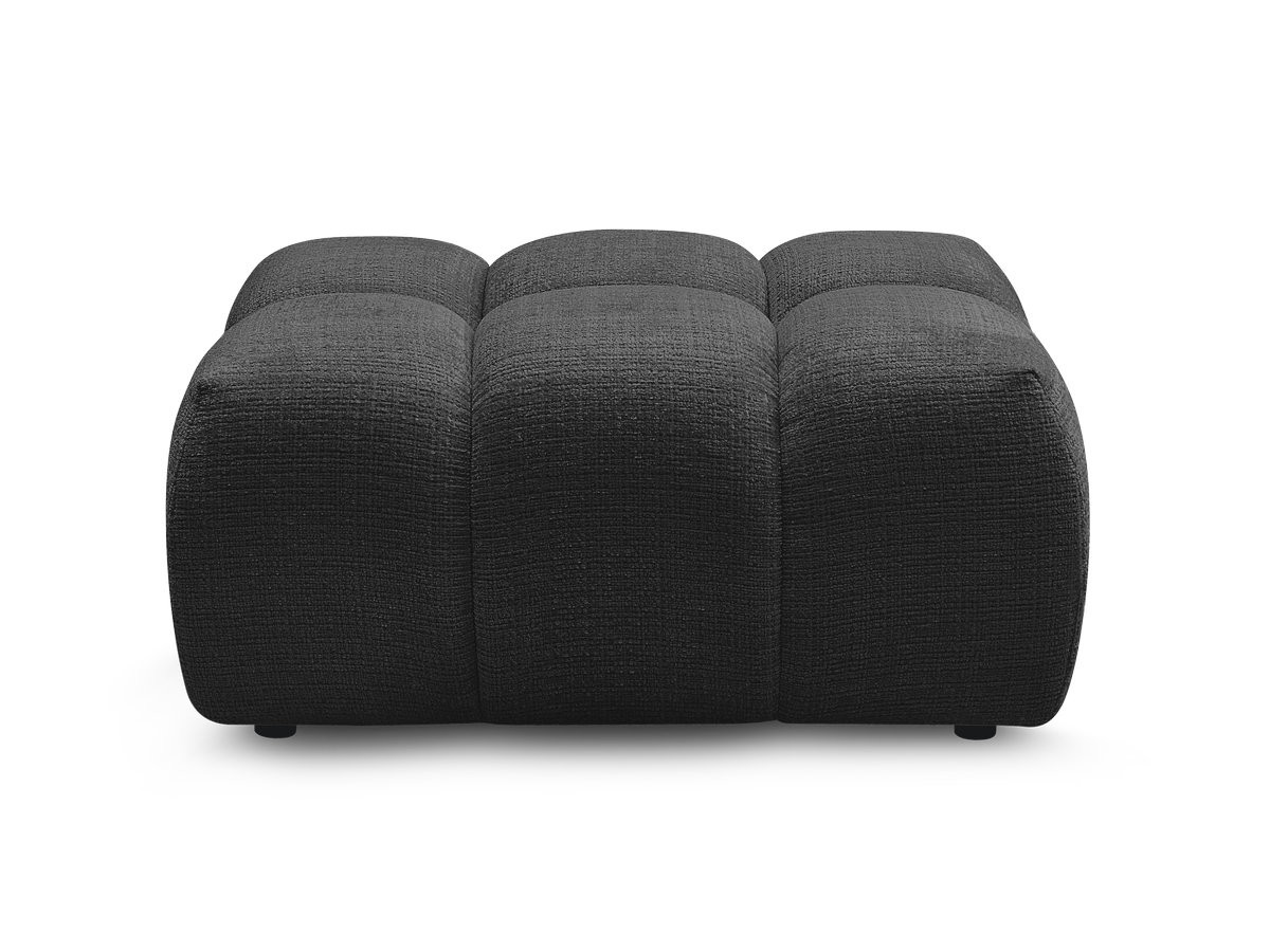 Pouf MELISSE texturé noir — vue 4