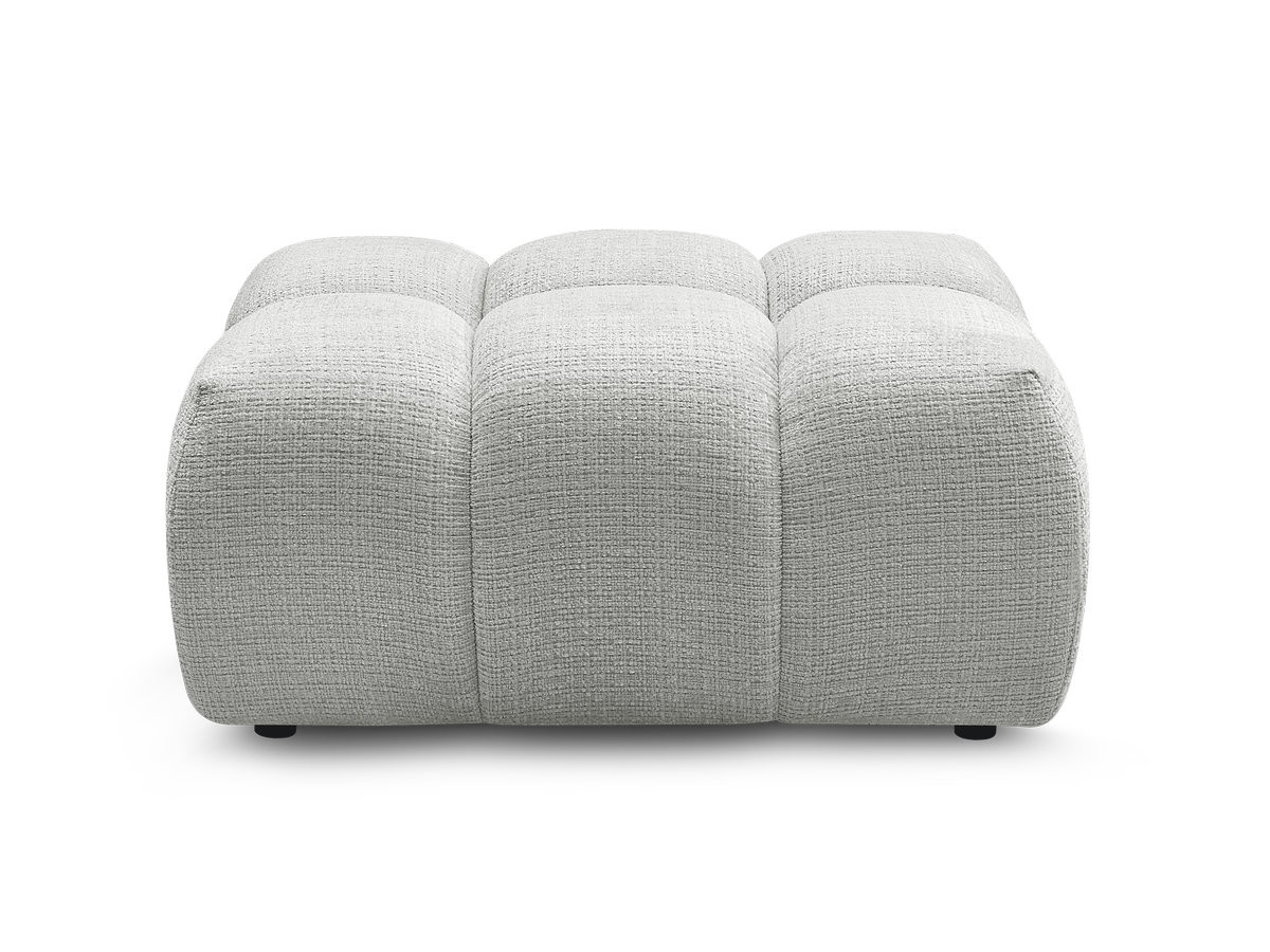 Pouf MELISSE texturé gris clair — vue 4