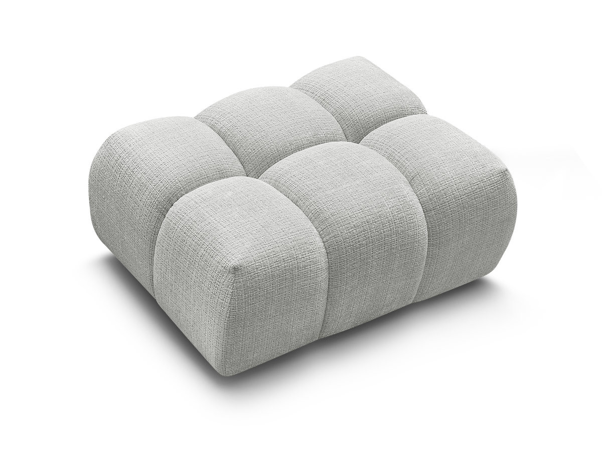 Pouf MELISSE texturé gris clair — vue 5