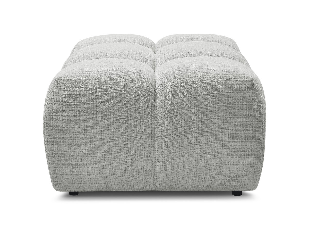 Pouf MELISSE texturé gris clair — vue 6